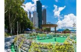 社区绿化如春意盎然，海角侄子的环保行动展现了美好家园。
